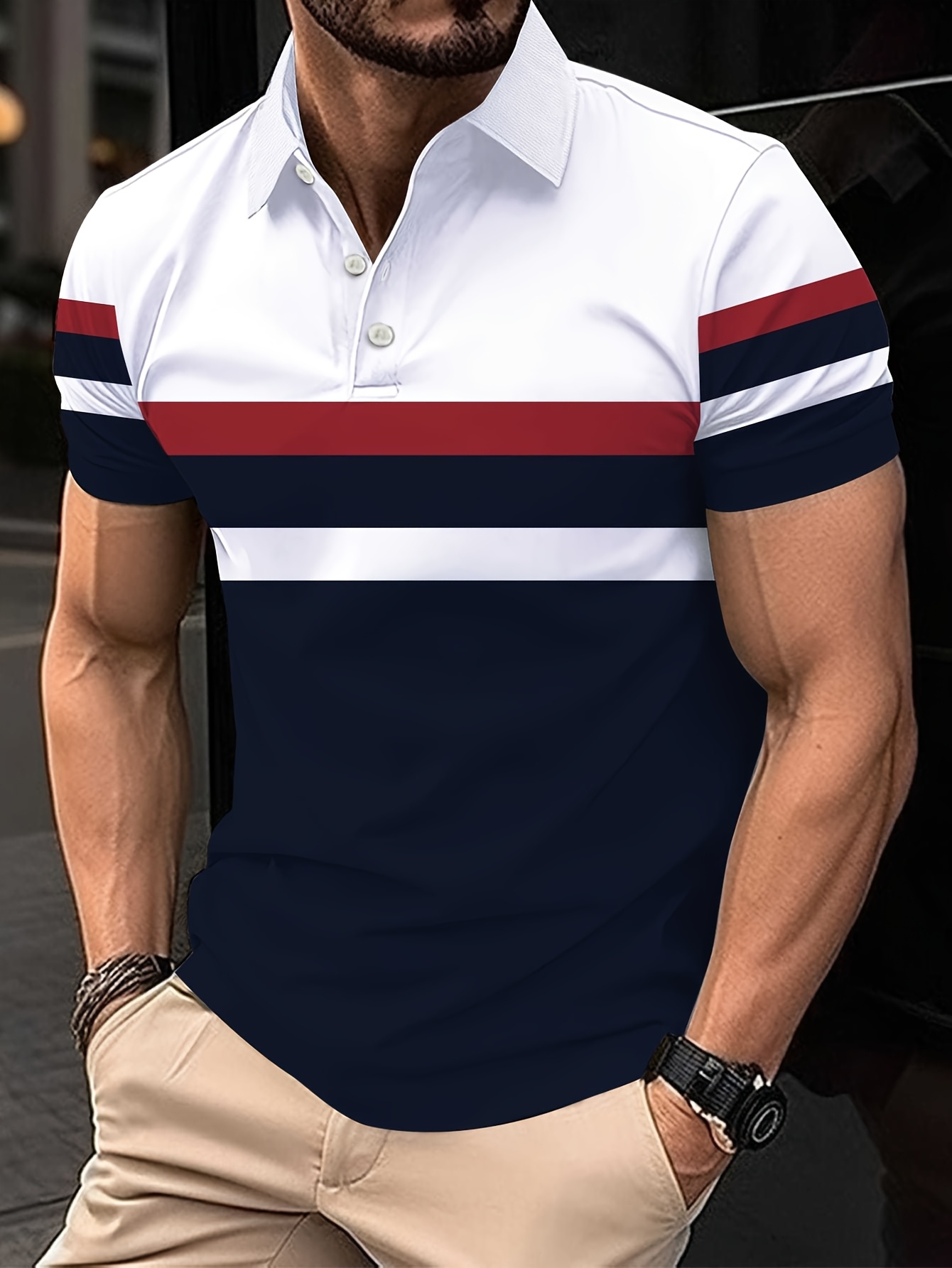 Polo Shirt Pique - The 2025 summer new men's POLO