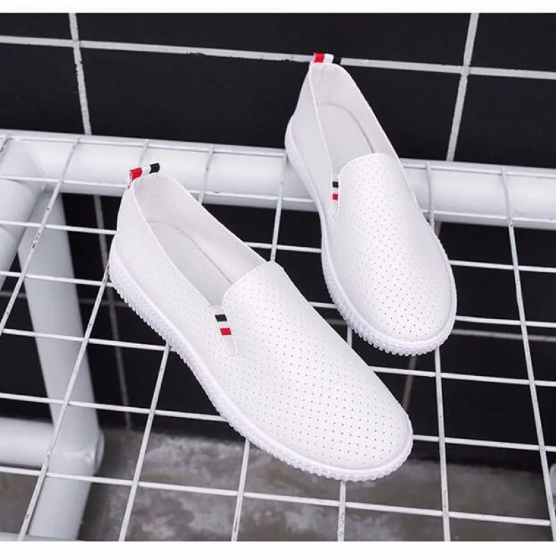 Women Sneakers White Flats Cut – Espadrille Slip On Bewertung und Preis