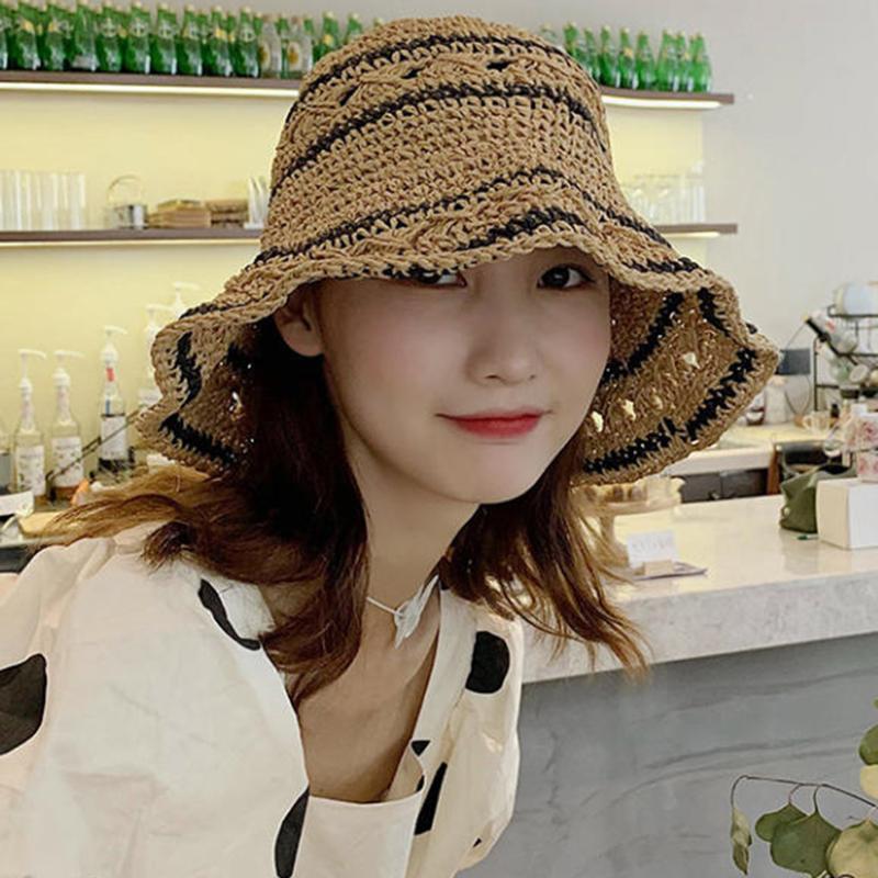 Women’s Foldable Striped Geome – Bucket Hat Straw Bewertung und Preis