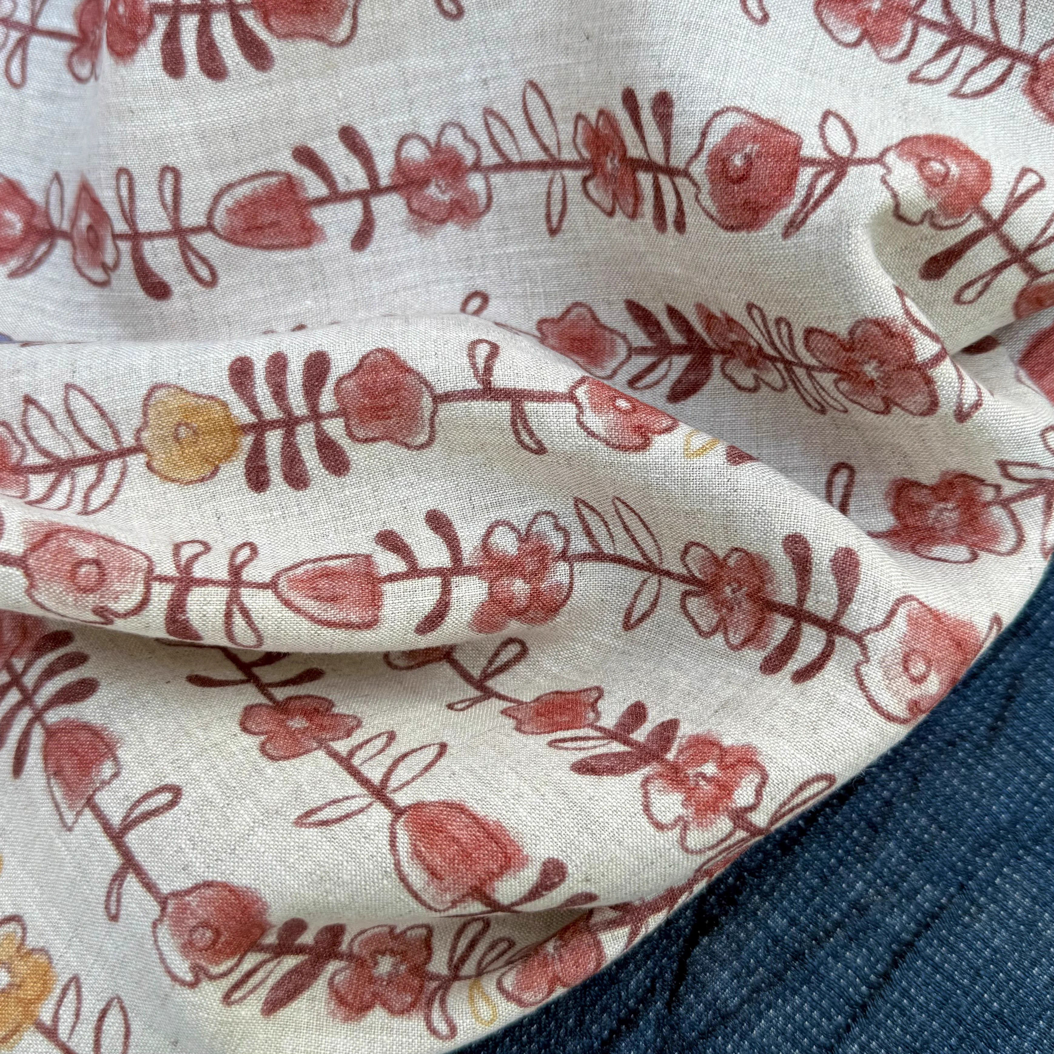 1yard Unique flowers print fab – Linen Shirt Breathable Bewertung und Preis