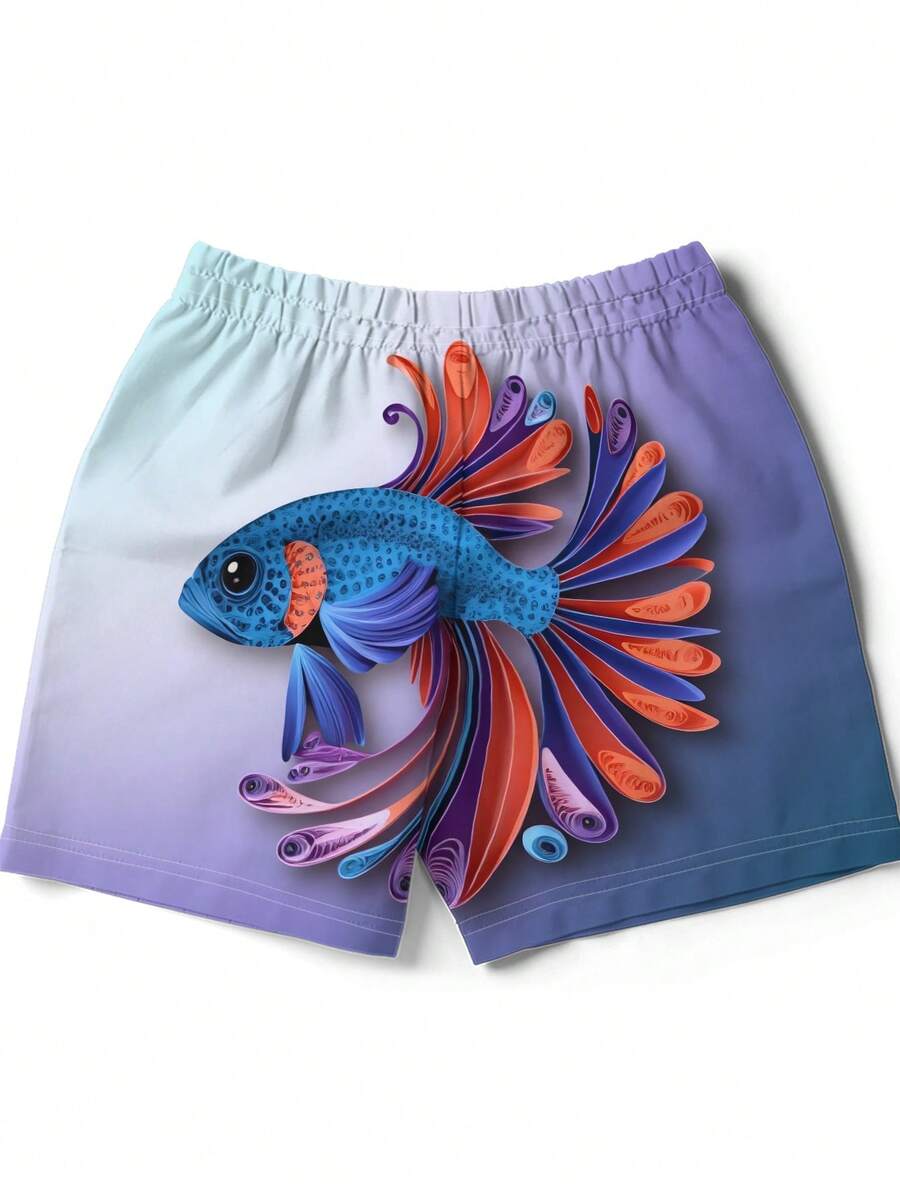 Gradient Purple Blue Swim Trun – Swim Trunk Quick Dry Bewertung und Preis