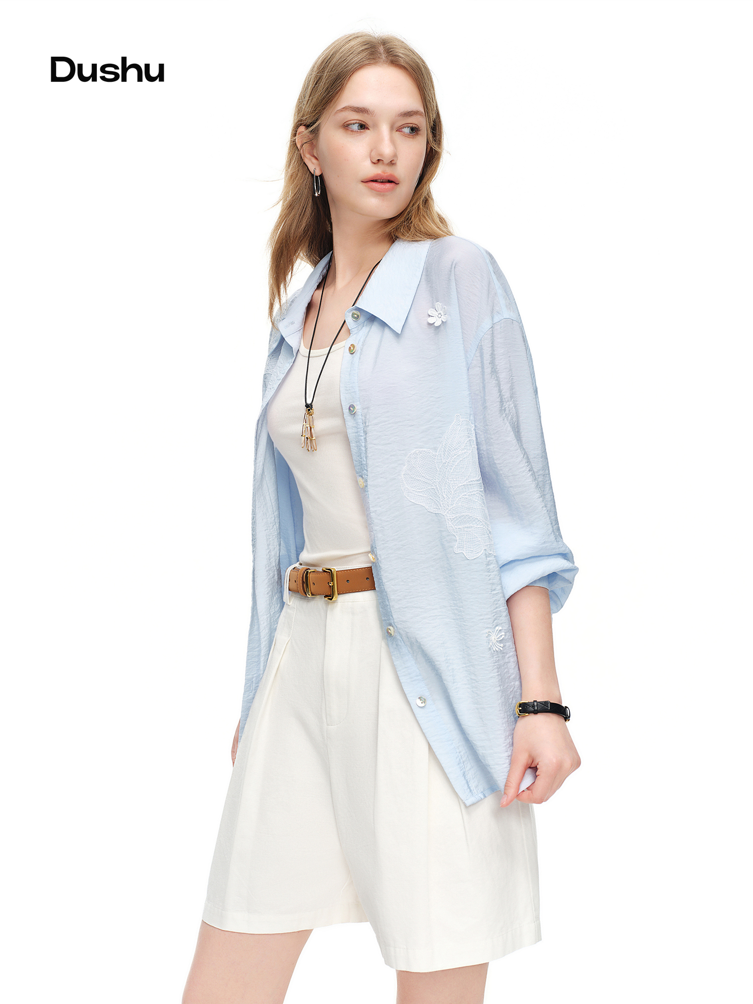 DUSHU 2026 Summer Women's Ligh – Resort Shirt Floral Bewertung und Preis