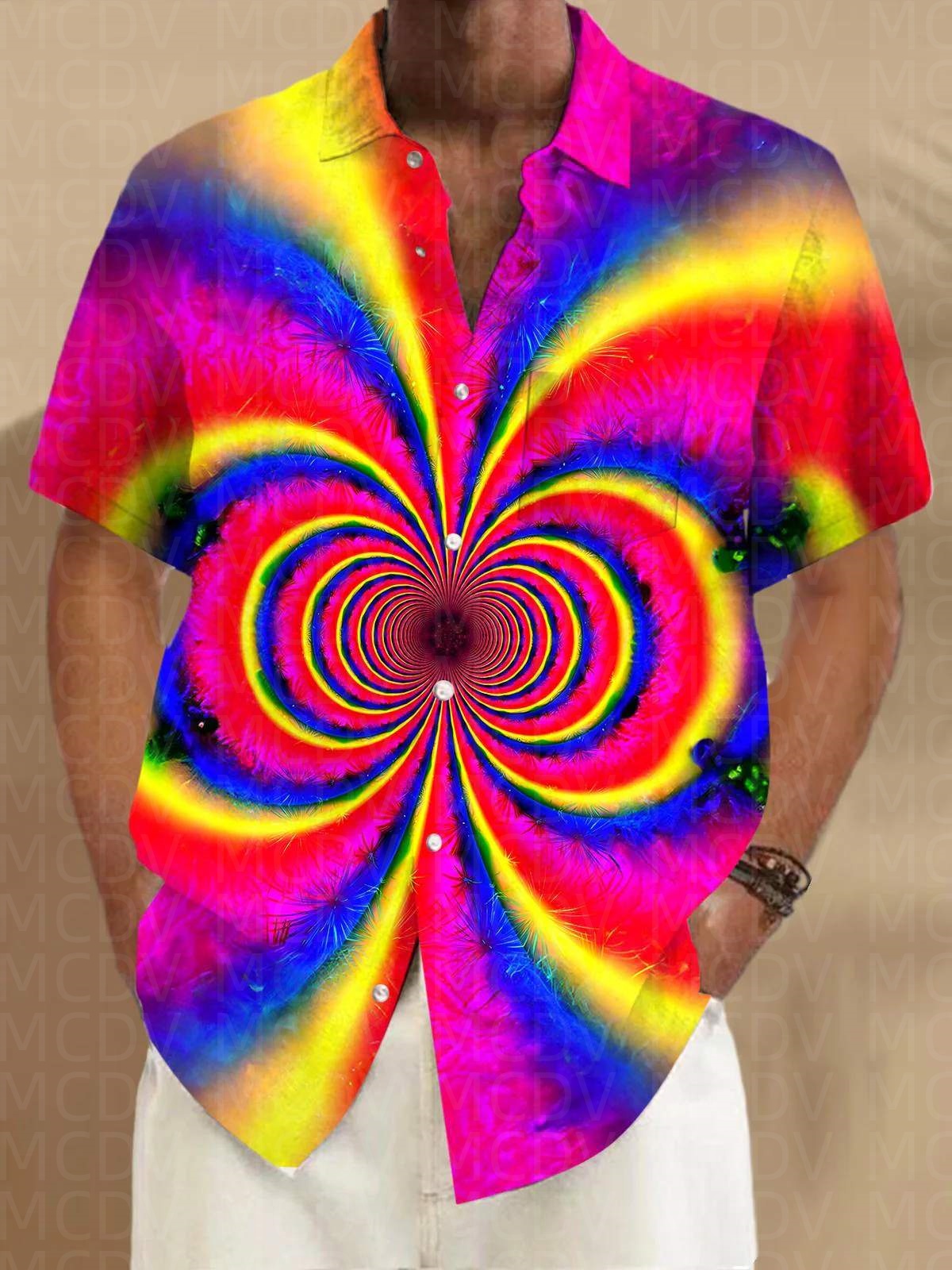 Star Pattern Style Men's Hawai – Shirt Camp Collar Bewertung und Preis