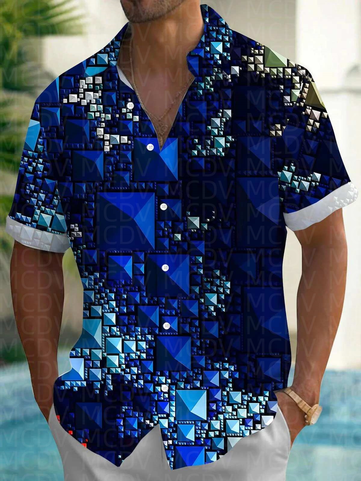 Sun Pattern Style Men's Hawaii – Shirt Camp Collar Bewertung und Preis