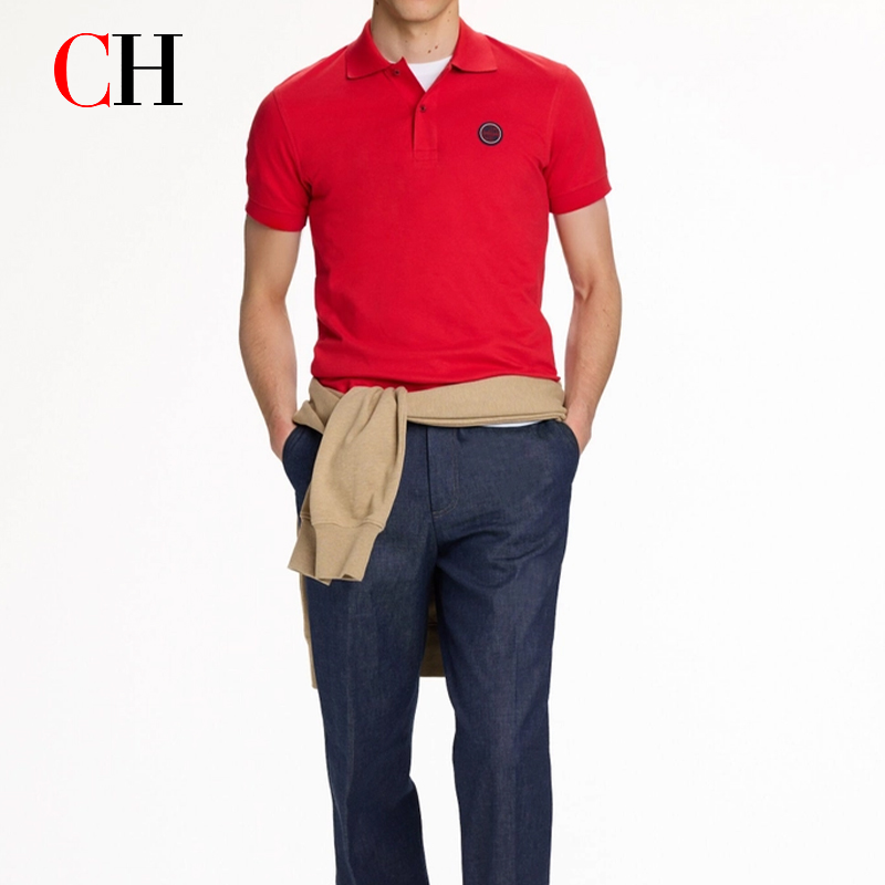 CH Red Accent Circular Rubber  – Polo Shirt Pique Bewertung und Preis