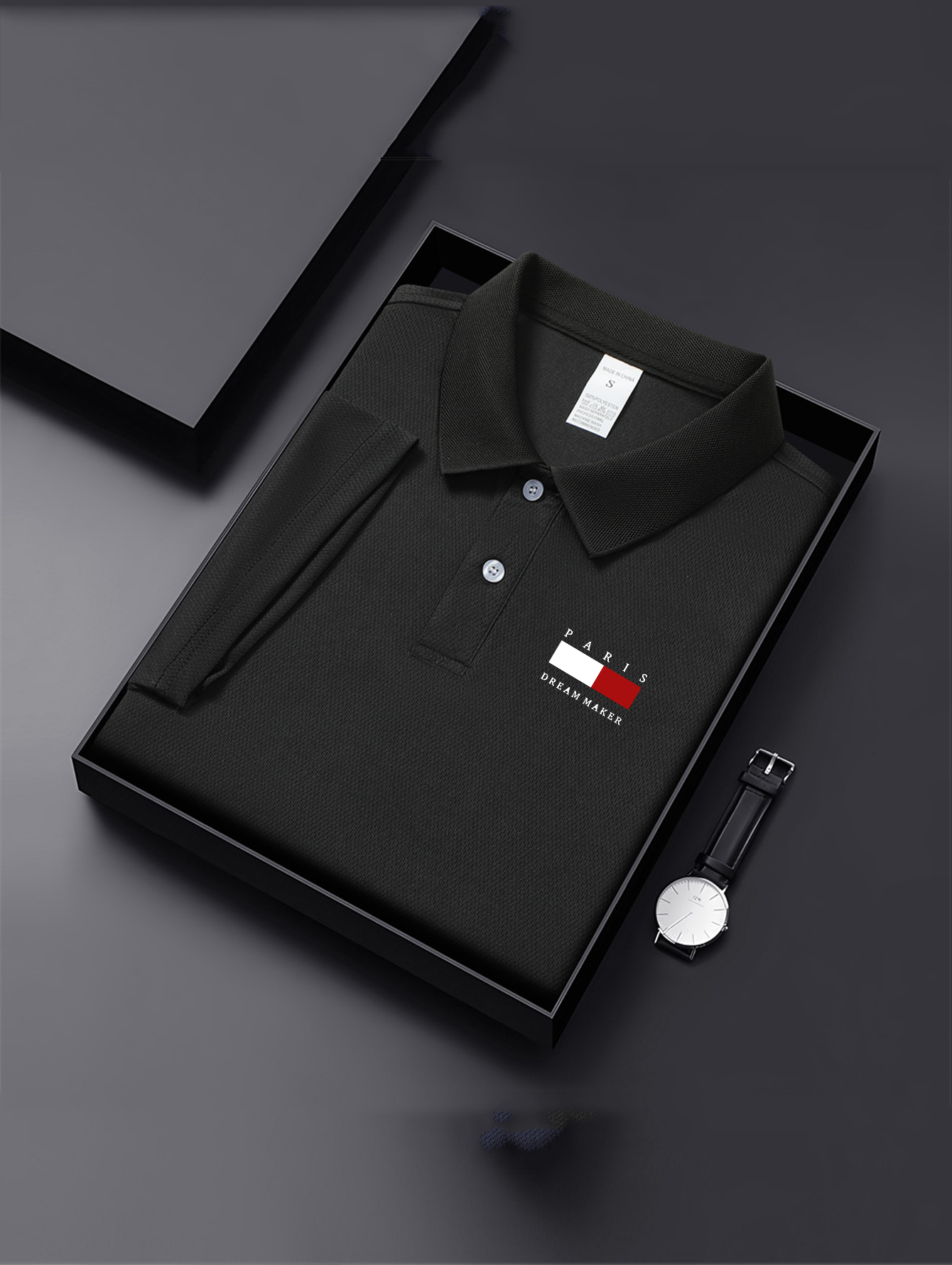 Men's Navy Blue Breathable Pol – Polo Shirt Pique Bewertung und Preis