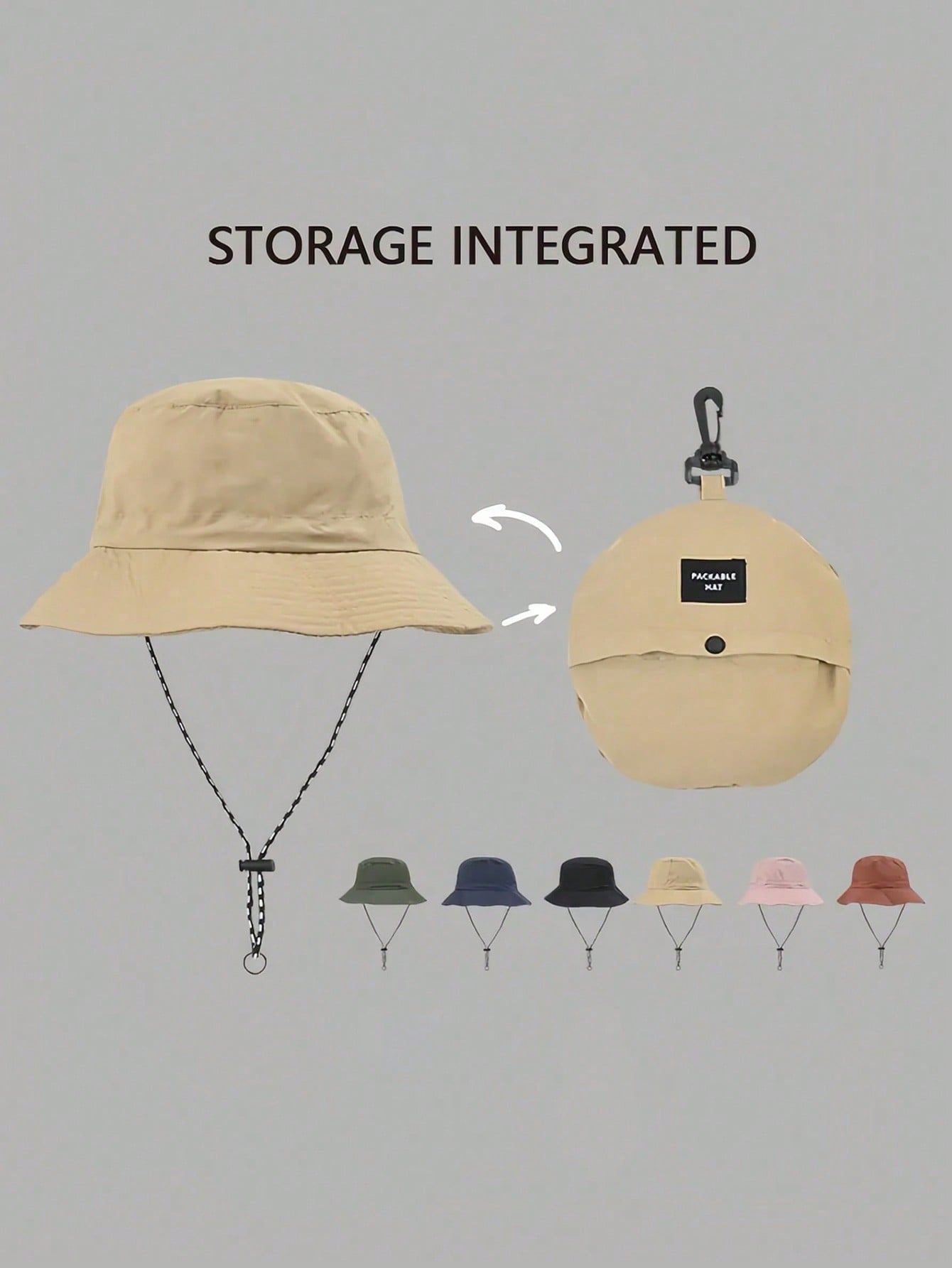 1 Pc Waterproof Bucket Hat, Fo – Packable Hat Nylon Bewertung und Preis