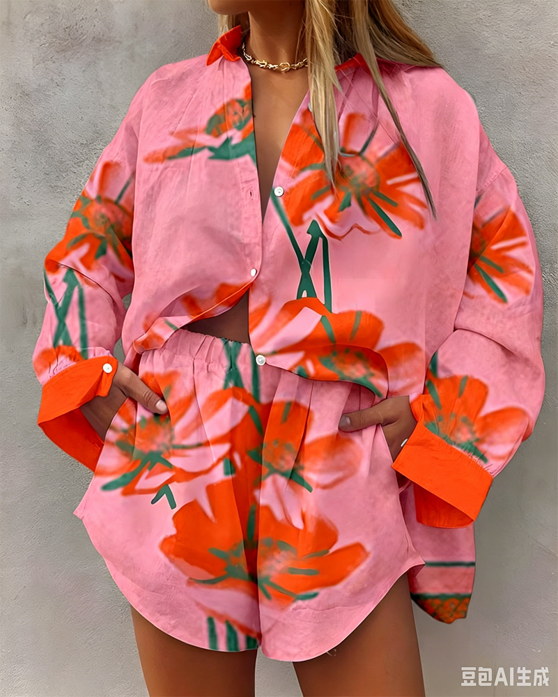 Hawaii Summer Fashion Long Sle – Resort Shirt Floral Bewertung und Preis