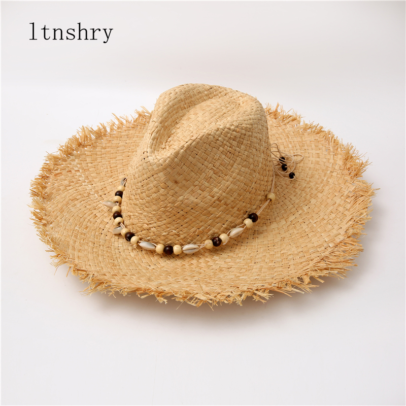 Summer solid color Handmade Ri – Bucket Hat Straw Bewertung und Preis