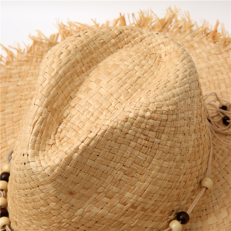 Summer solid color Handmade Ri – Bucket Hat Straw Bewertung und Preis