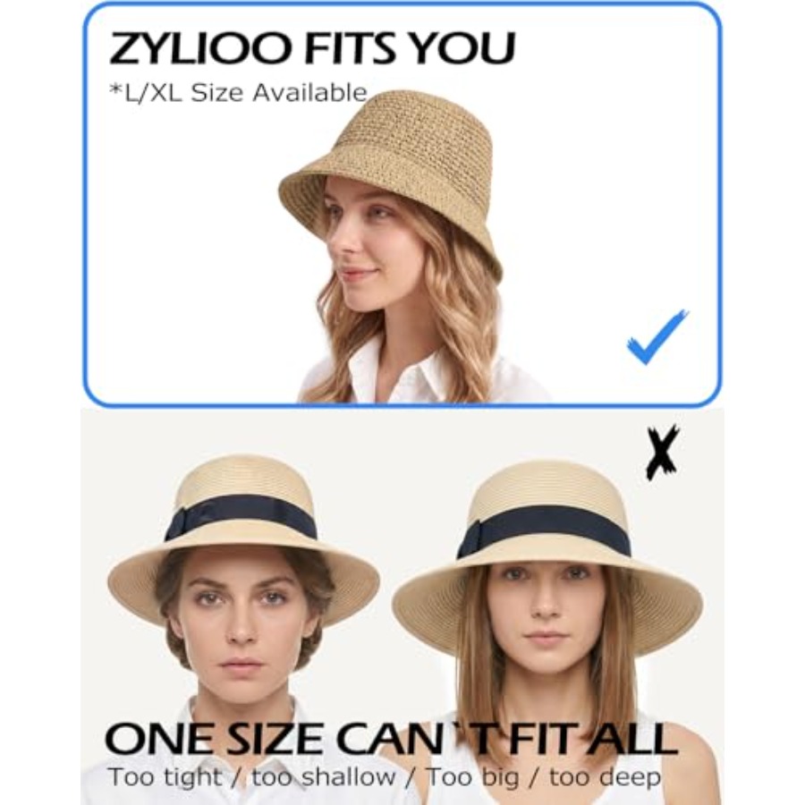 Zylioo XL Straw Bucket Hats, L – Packable Hat Nylon Bewertung und Preis