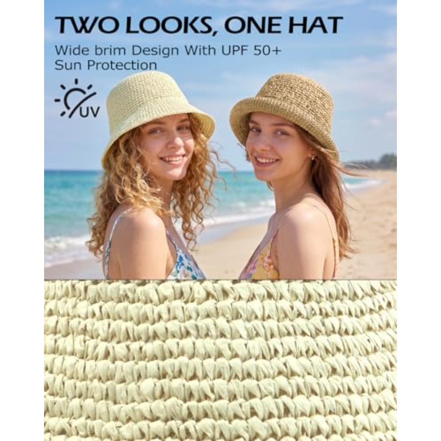 Zylioo XL Straw Bucket Hats, L – Packable Hat Nylon Bewertung und Preis