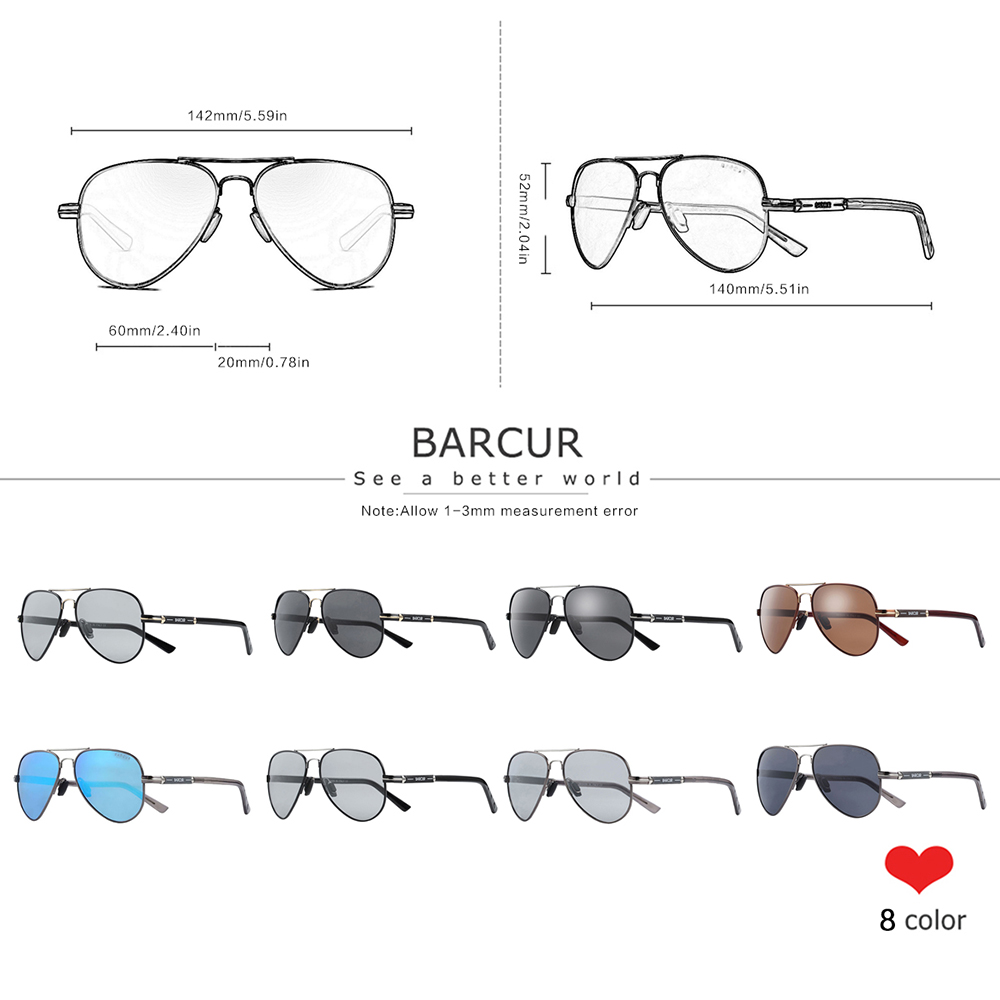 BARCUR Polarized Mens Sunglass – Sunglasses Aviator Polarized Bewertung und Preis