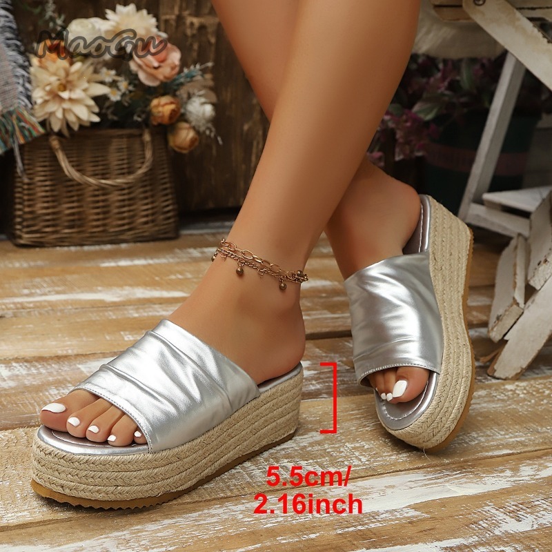 Women's Ruched Espadrille Wedg – Espadrille Slip On Bewertung und Preis