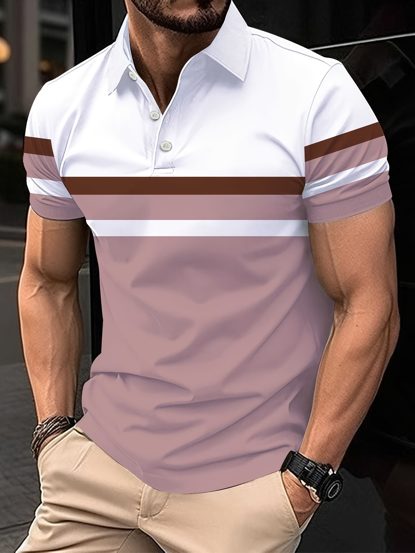 The 2025 summer new men's POLO – Polo Shirt Pique Bewertung und Preis