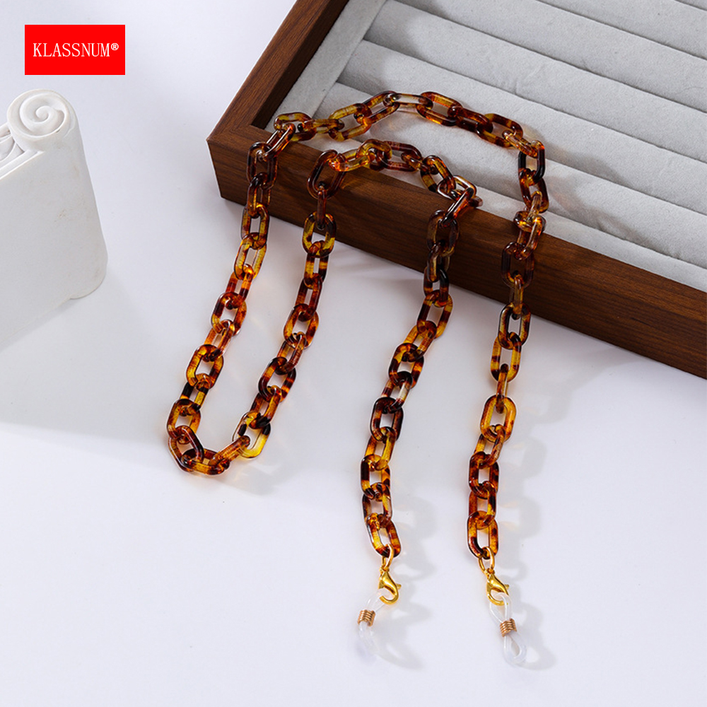 KLASSNUM Multicolor Brown Acry – Sunglass Retainer Cord Bewertung und Preis