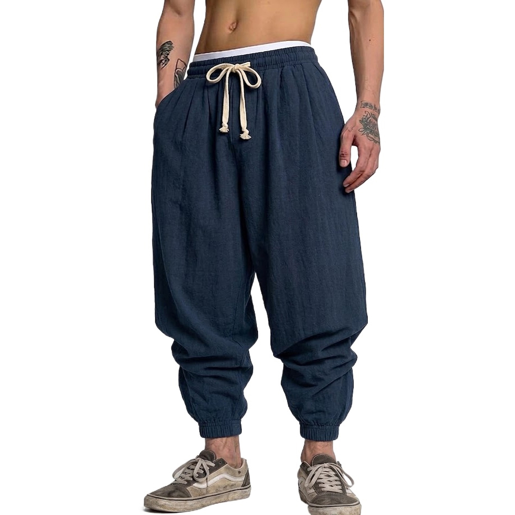 Korean Cotton Linen Trousers A – Short Linen Drawstring Bewertung und Preis