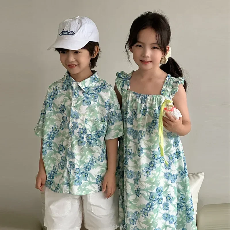 Look Boys Shirts Korean Childr – Resort Shirt Floral Bewertung und Preis