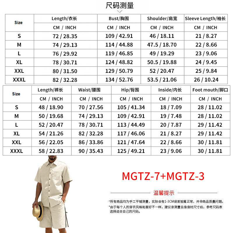 Men's Casual Cotton Linen 2 Pi – Short Linen Drawstring Bewertung und Preis