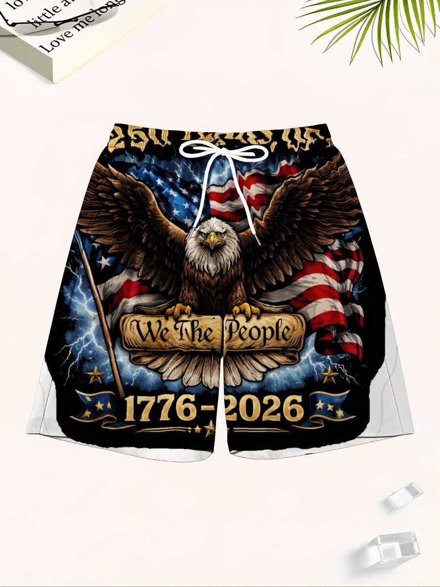 Patriotic Swim Trunks Men Beac – Swim Trunk Quick Dry Bewertung und Preis