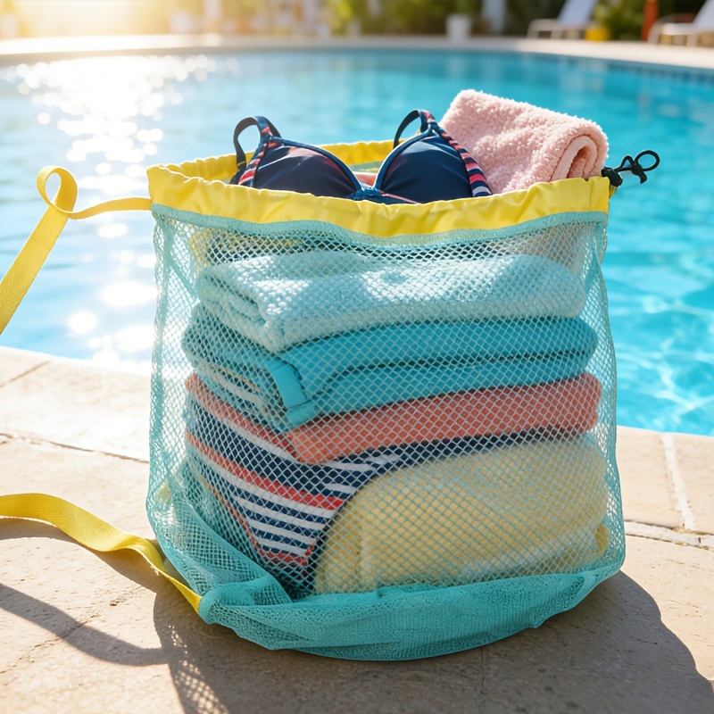 Extra Large Drawstring Mesh Cr – Beach Towel Large Bewertung und Preis