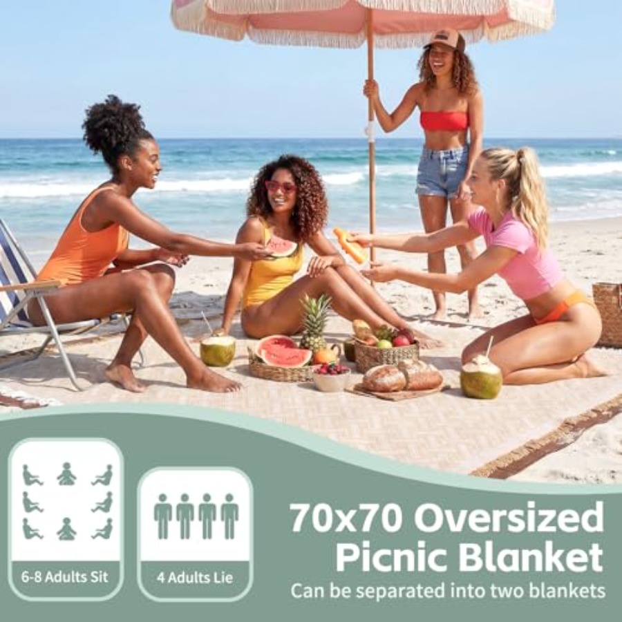 2 in 1 Extra Large Boho Beach  – Beach Towel Large Bewertung und Preis