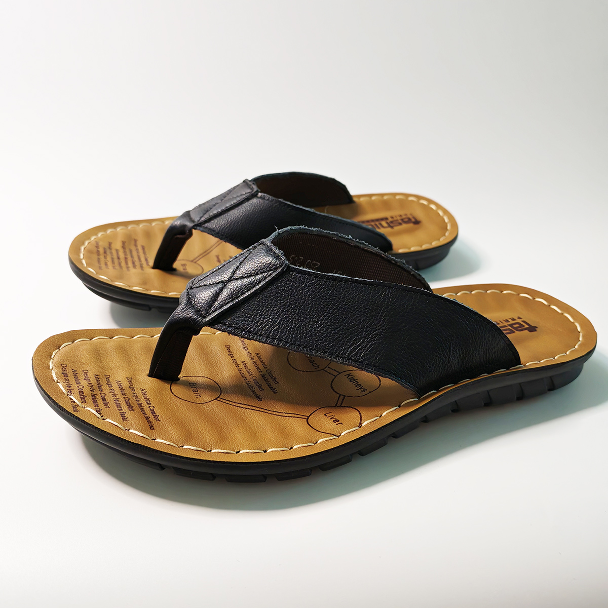 Summer Shoes Men Slippers Genu – Flip Flop Leather Men Bewertung und Preis