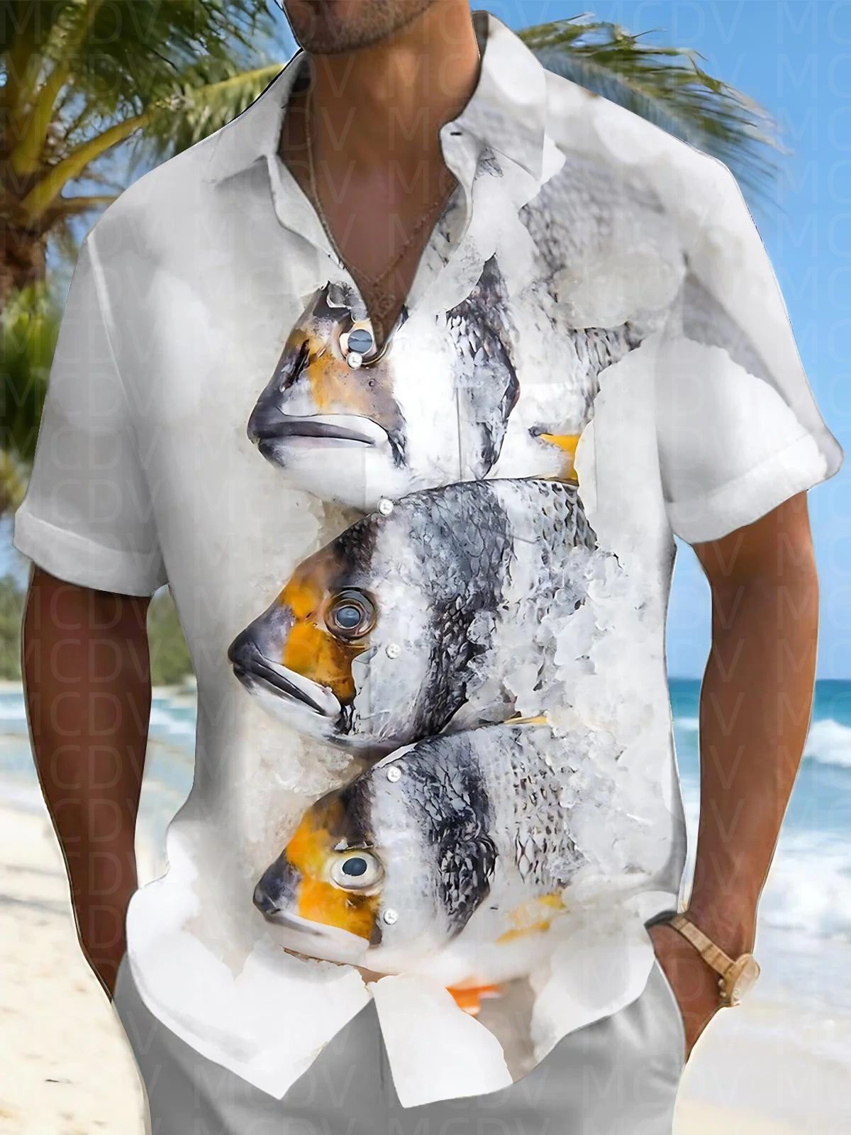 Bird Pattern Men's Hawaiian Sh – Shirt Camp Collar Bewertung und Preis