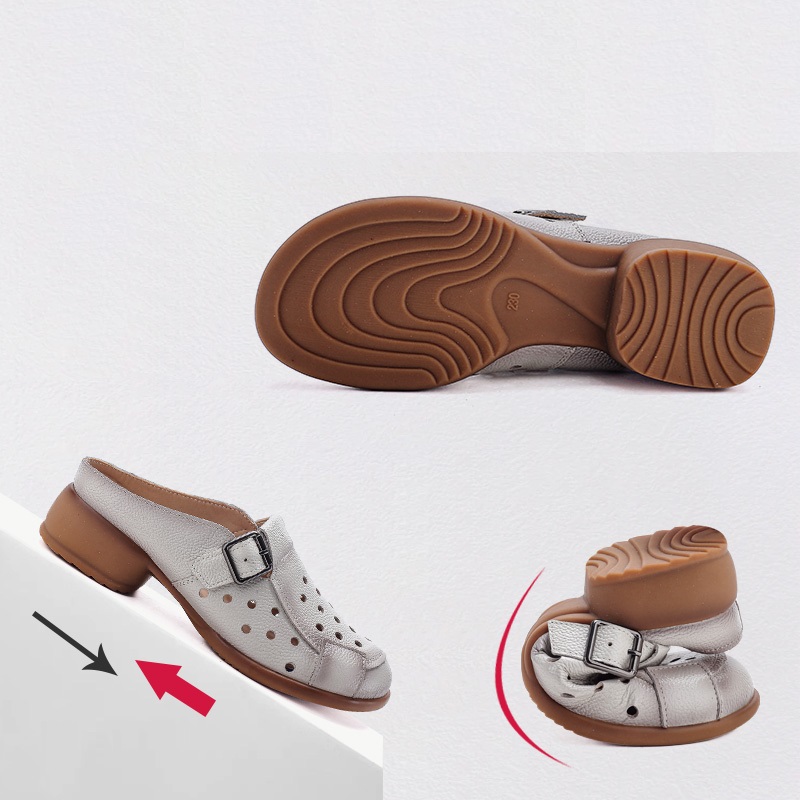 New Cow leather low heel sanda – Casual Sandal Leather Bewertung und Preis