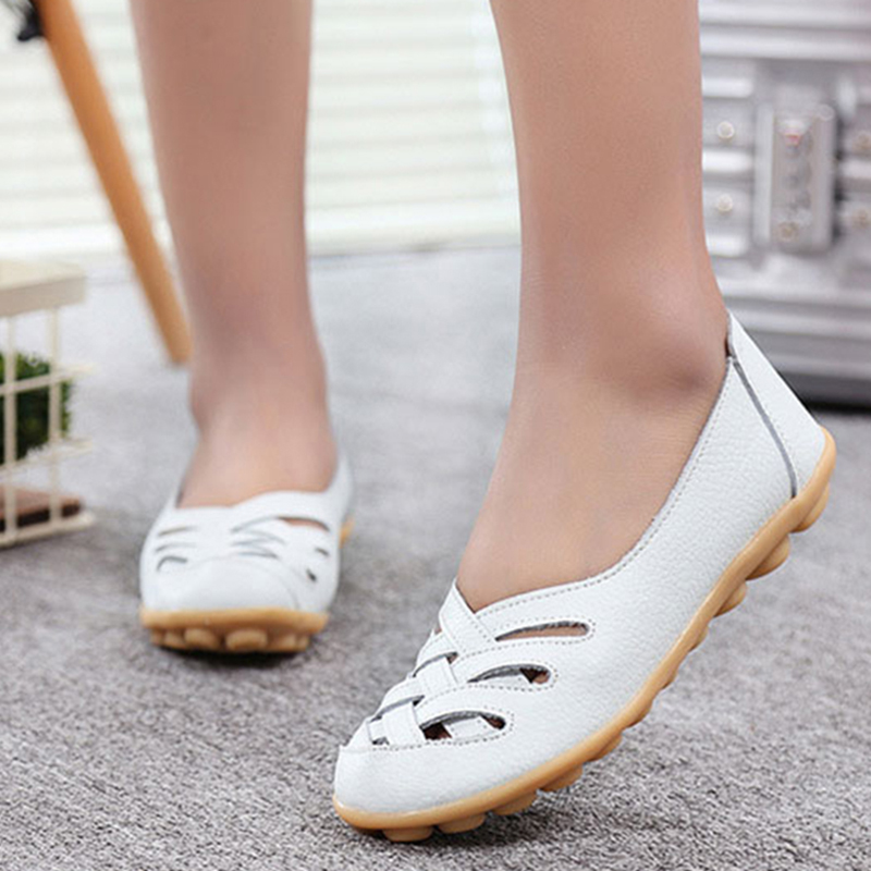 Genuine Leather Women's Shoes  – Espadrille Slip On Bewertung und Preis