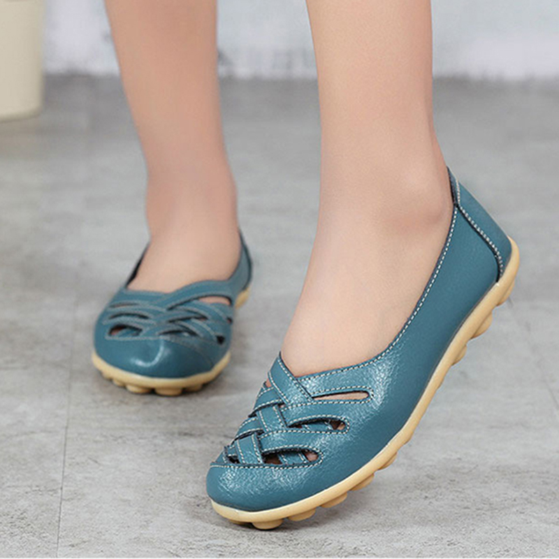 Genuine Leather Women's Shoes  – Espadrille Slip On Bewertung und Preis