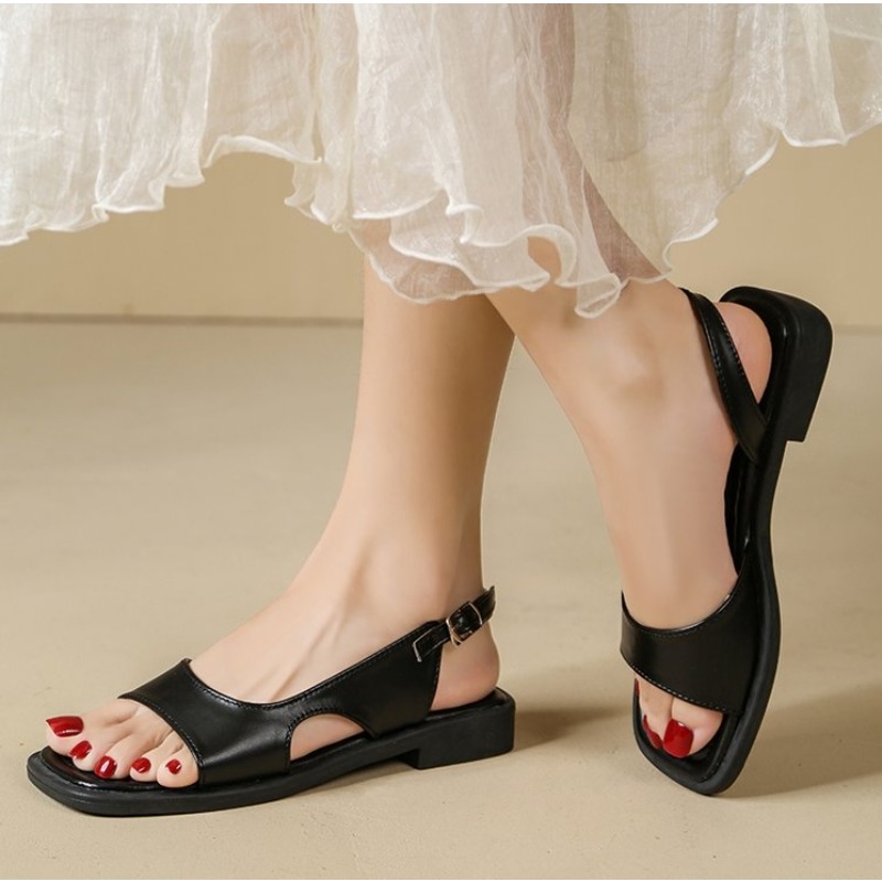 2026 summer retro women's sand – Casual Sandal Leather Bewertung und Preis