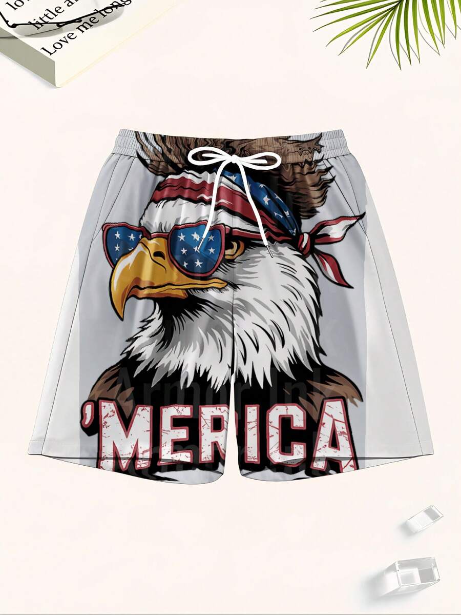 Patriotic Mens Swim Trunks Wit – Swim Trunk Quick Dry Bewertung und Preis