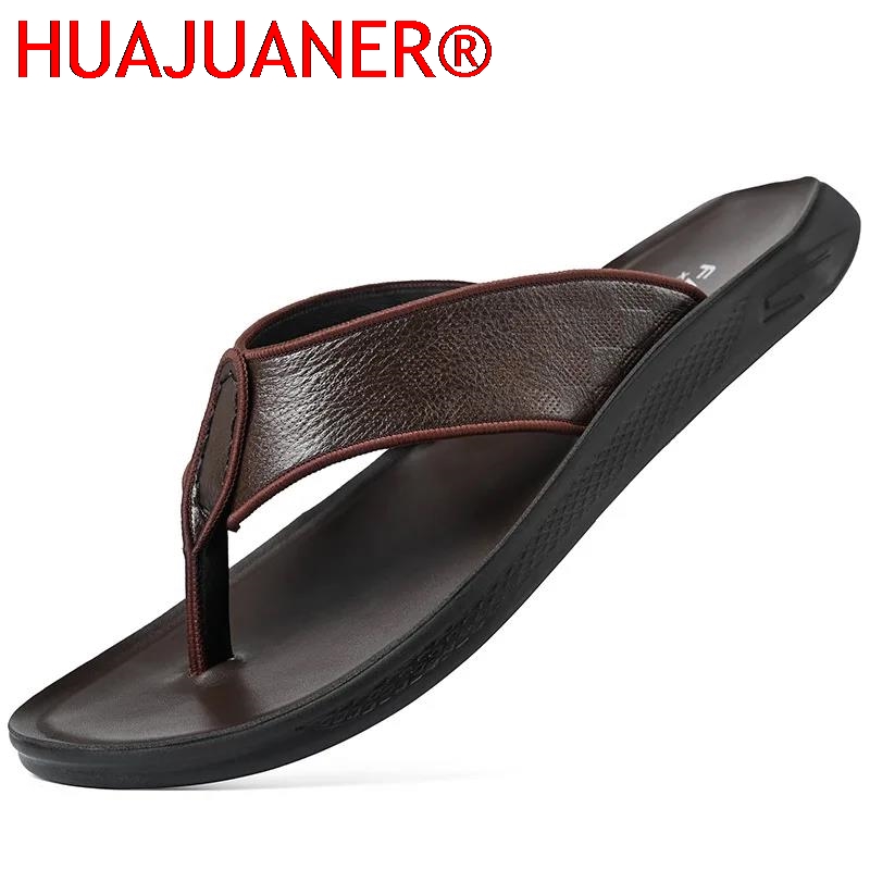Casual Outdoor Men's Sandals S – Flip Flop Leather Men Bewertung und Preis